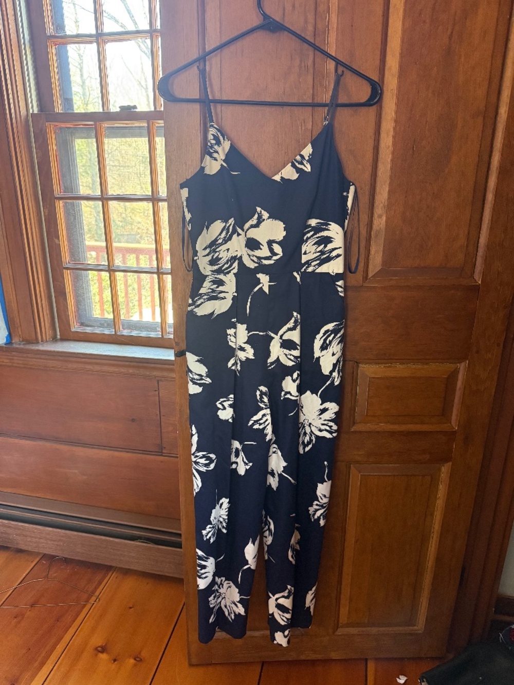 NWT Paper Crown Navy & Cream Jumpsuit Size 2